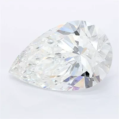 7.09ct E VS1 Rare Carat Ideal Cut Pear Lab Grown Diamond