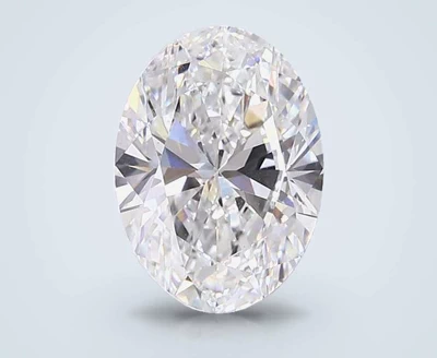 5.01ct F VS1 Rare Carat Ideal Cut Oval Lab Grown Diamond