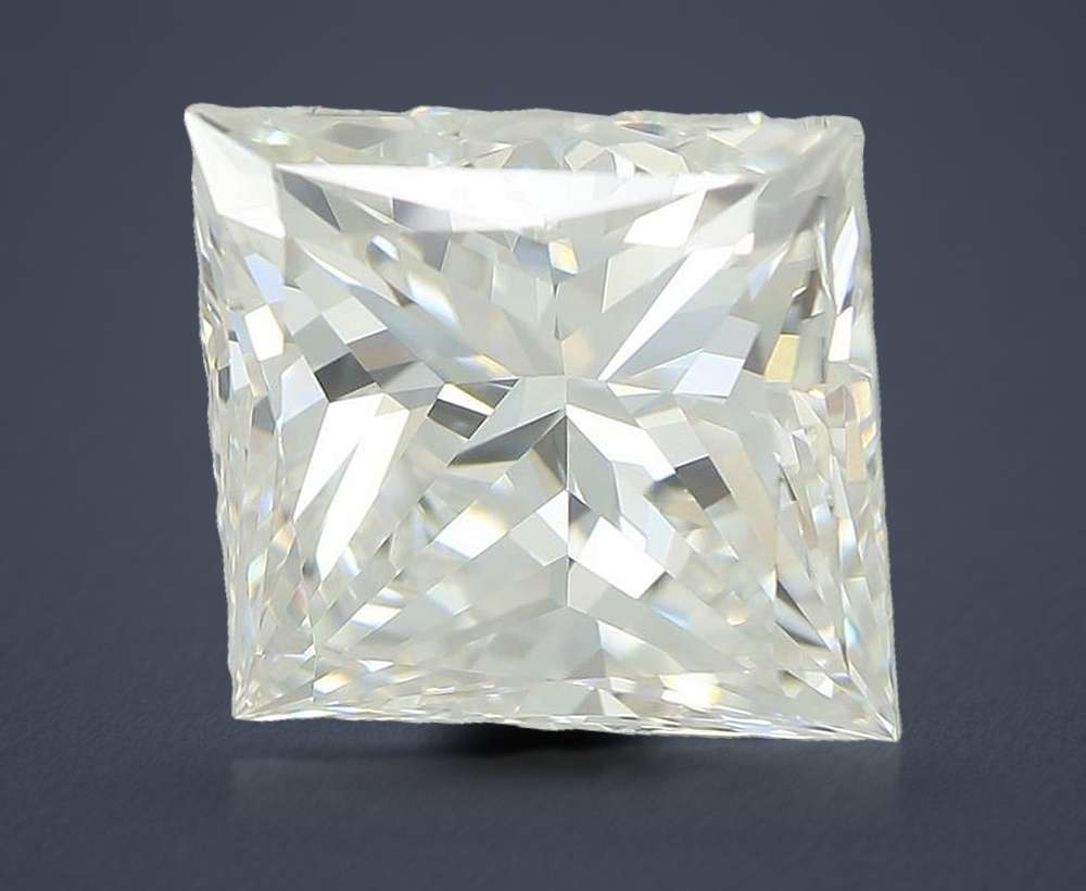 4.52ct F VVS2 Rare Carat Ideal Cut Princess Lab Grown Diamond