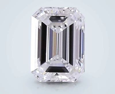 1.15ct D VS1 Rare Carat Ideal Cut Emerald Lab Grown Diamond