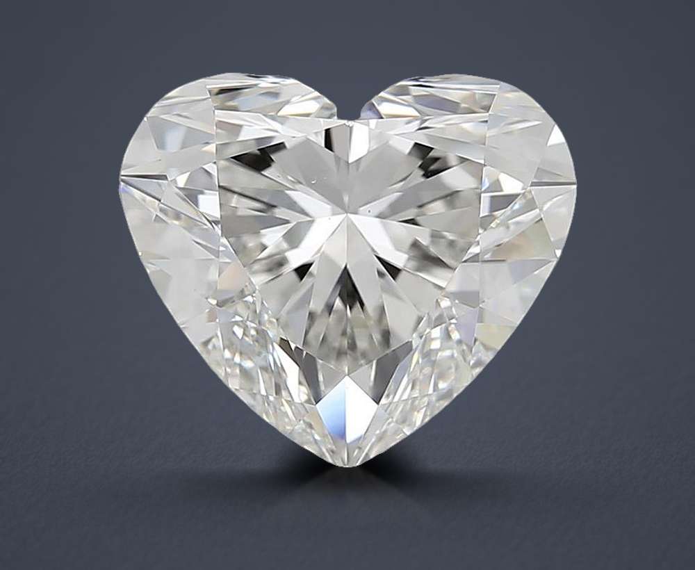4.01ct J VS2 Rare Carat Ideal Cut Heart Diamond