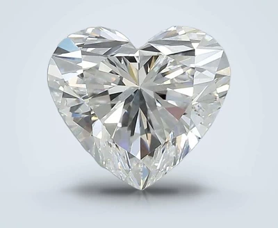 2.87ct D VS2 Rare Carat Ideal Cut Heart Lab Grown Diamond
