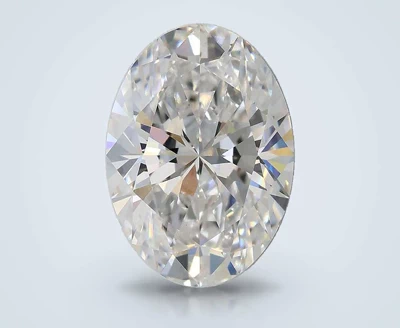 3.08ct E VVS2 Rare Carat Ideal Cut Oval Lab Grown Diamond