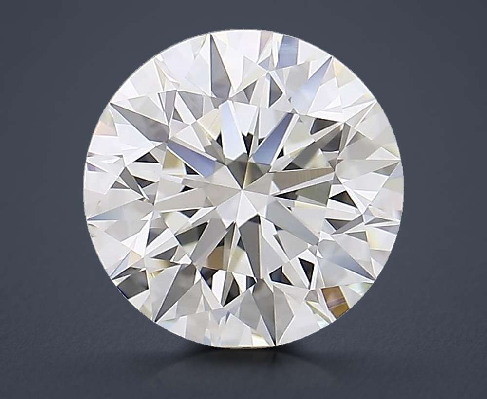 3.56ct J VVS2 Rare Carat Ideal Cut Round Diamond