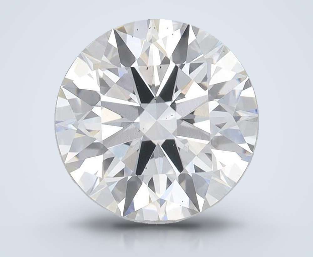 3.09ct F SI1 Rare Carat Ideal Cut Round Lab Grown Diamond