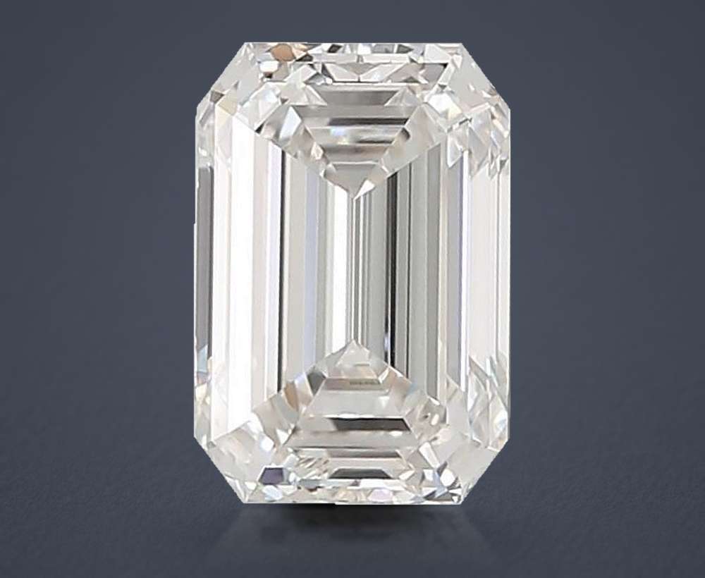7.01ct G VVS2 Rare Carat Ideal Cut Emerald Lab Grown Diamond