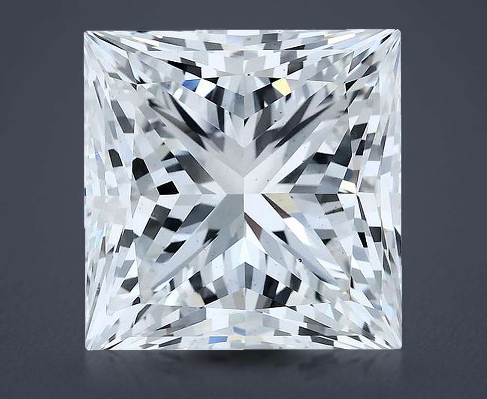 12.01ct F VS2 Rare Carat Ideal Cut Princess Lab Grown Diamond