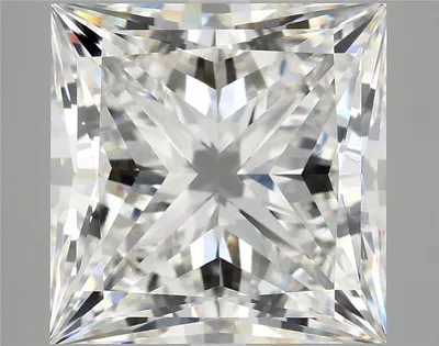 8.11ct F VVS2 Rare Carat Ideal Cut Princess Lab Grown Diamond