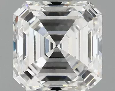 1.07ct E VS2 Rare Carat Ideal Cut Asscher Lab Grown Diamond