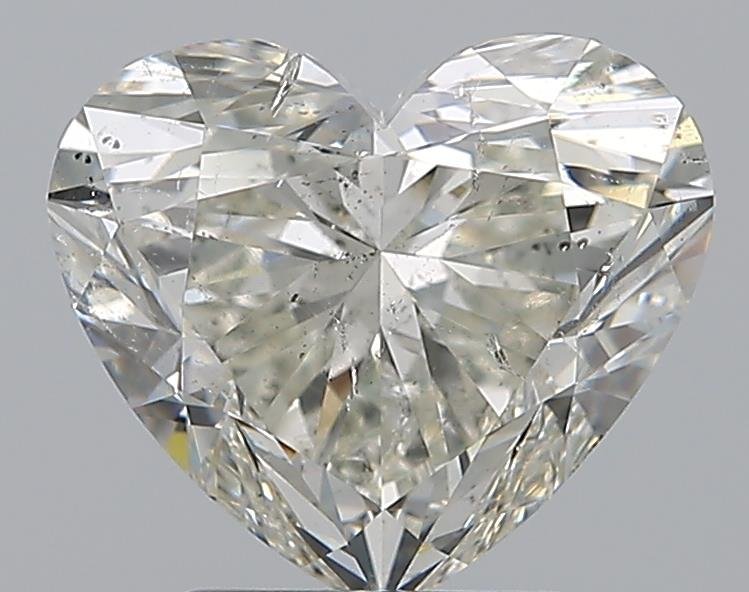3.01ct H SI2 Rare Carat Ideal Cut Heart Diamond