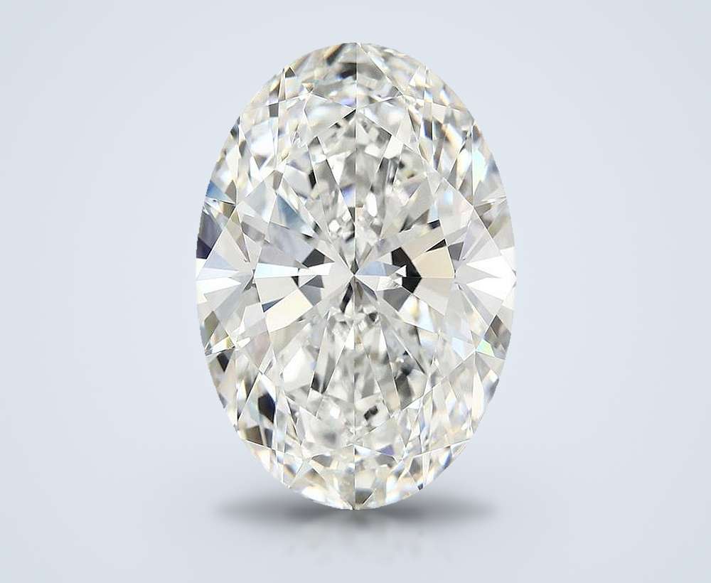 10.18ct F VVS2 Rare Carat Ideal Cut Oval Lab Grown Diamond