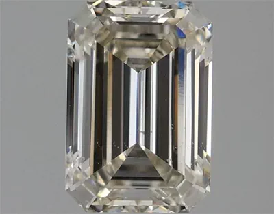1.68ct J VS2 Rare Carat Ideal Cut Emerald Lab Grown Diamond