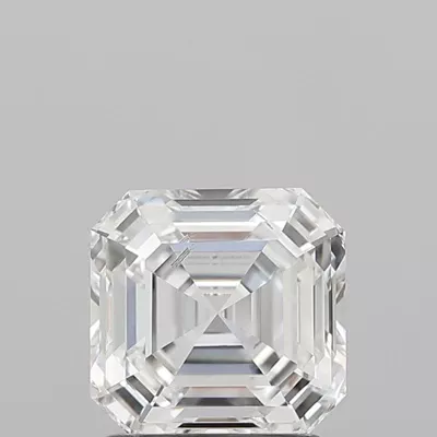 1.51ct D SI1 Rare Carat Ideal Cut Asscher Lab Grown Diamond