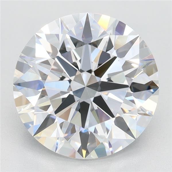 2.91ct D VVS1 Rare Carat Ideal Cut Round Lab Grown Diamond