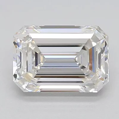 1.54ct G VVS2 Rare Carat Ideal Cut Emerald Lab Grown Diamond