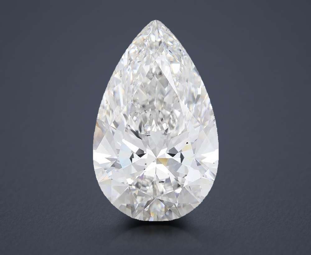 18.59ct E VS2 Rare Carat Ideal Cut Pear Lab Grown Diamond