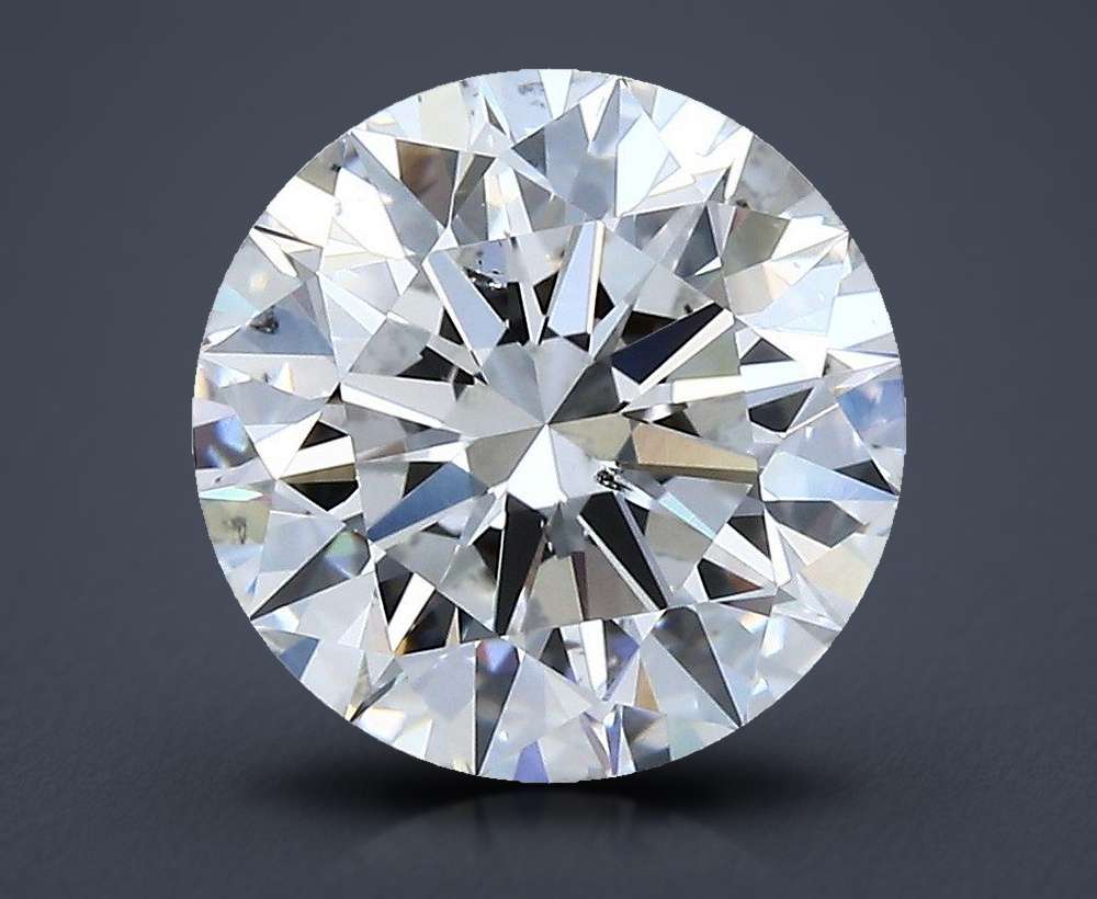 3.01ct F SI1 Rare Carat Ideal Cut Round Diamond