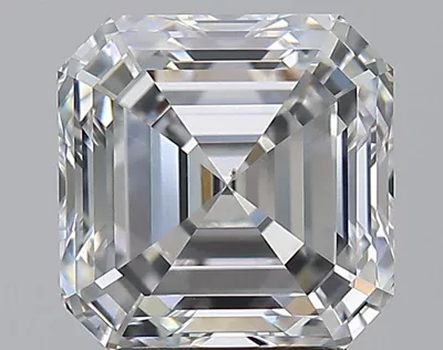 3.53ct D VS2 Rare Carat Ideal Cut Asscher Diamond