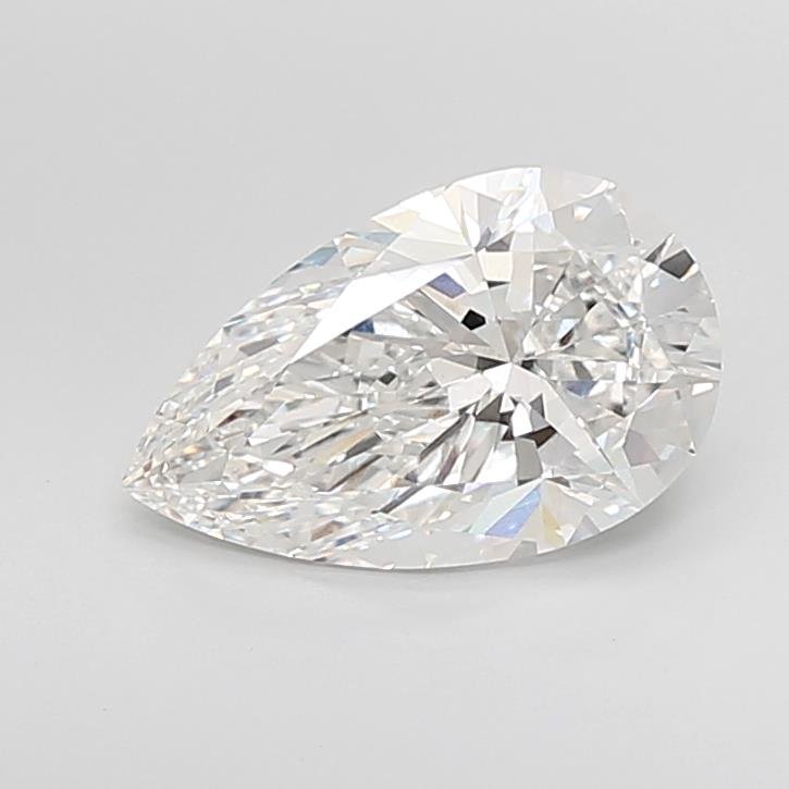 4.06ct F VVS2 Rare Carat Ideal Cut Pear Lab Grown Diamond