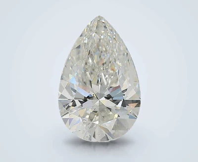2.86ct F SI1 Rare Carat Ideal Cut Pear Lab Grown Diamond