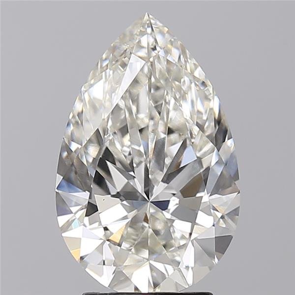 3.31ct H VS1 Rare Carat Ideal Cut Pear Lab Grown Diamond