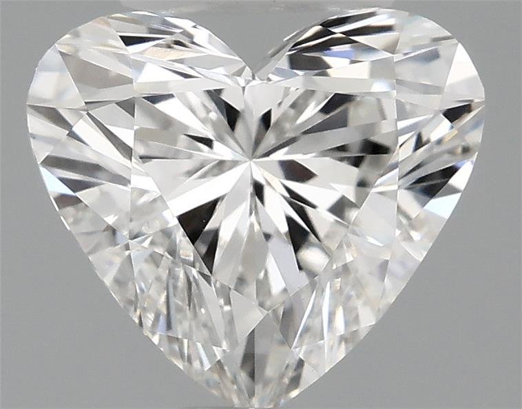 1.37ct F VVS2 Rare Carat Ideal Cut Heart Lab Grown Diamond