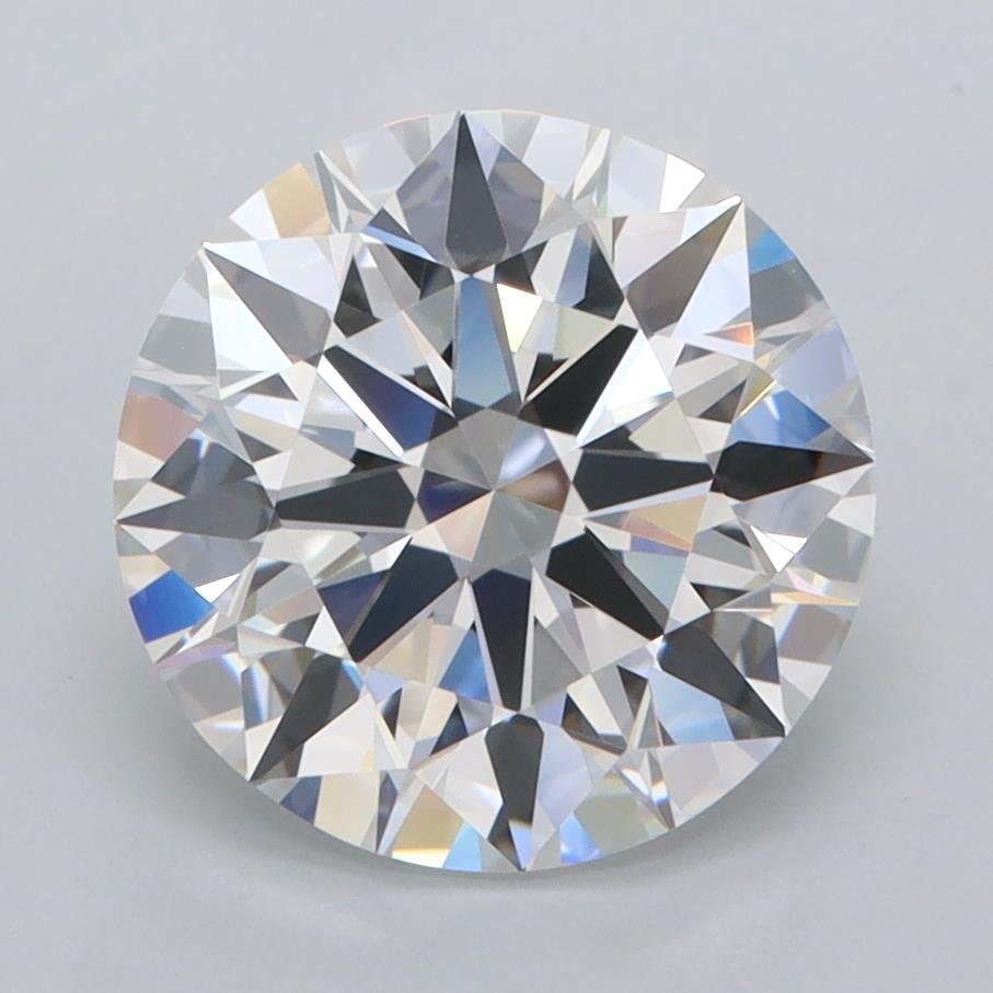 3.10ct D FL Rare Carat Ideal Cut Round Lab Grown Diamond
