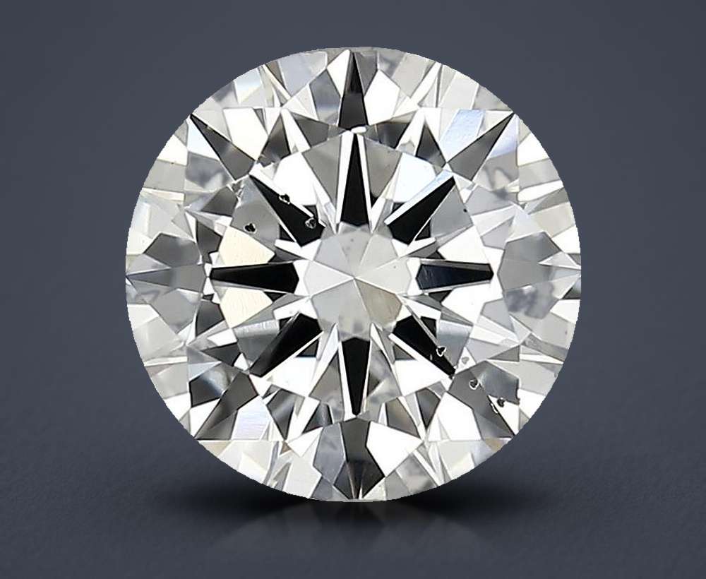 2.56ct F SI1 Excellent Cut Round Lab Grown Diamond