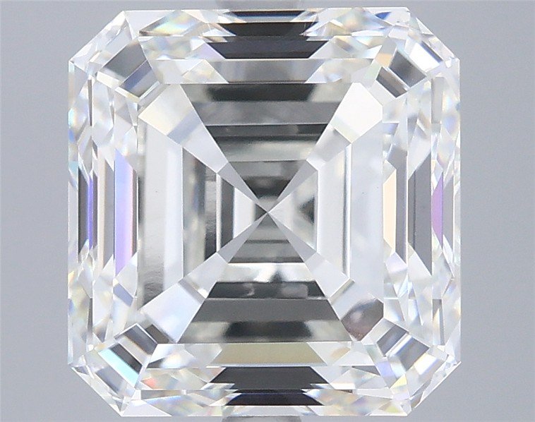 5.56ct G VVS2 Rare Carat Ideal Cut Asscher Lab Grown Diamond