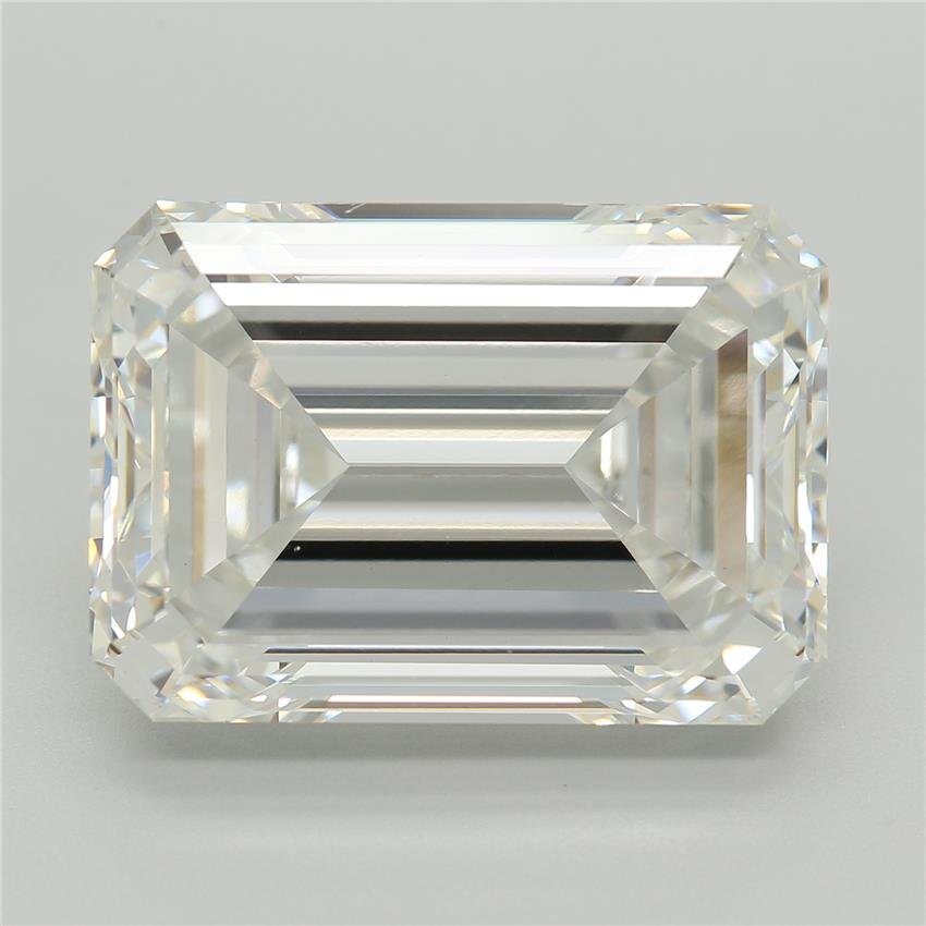 10.73ct F VVS2 Very Good Cut Emerald Lab Grown Diamond