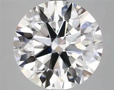 5.05ct F SI1 Rare Carat Ideal Cut Round Lab Grown Diamond