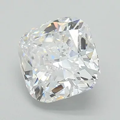 2.55ct D VVS1 Rare Carat Ideal Cut Cushion Lab Grown Diamond