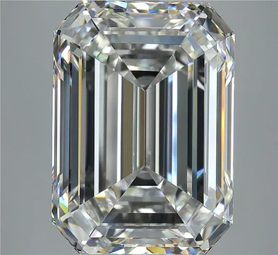 7.01ct H VVS2 Rare Carat Ideal Cut Emerald Diamond