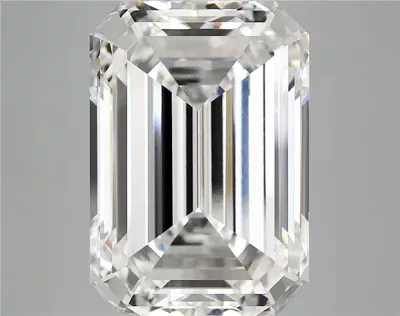 12.64ct F VVS2 Rare Carat Ideal Cut Emerald Lab Grown Diamond