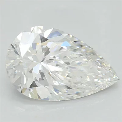 1.08ct E VS2 Rare Carat Ideal Cut Pear Lab Grown Diamond