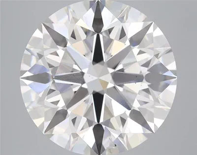 5.07ct F SI1 Rare Carat Ideal Cut Round Lab Grown Diamond