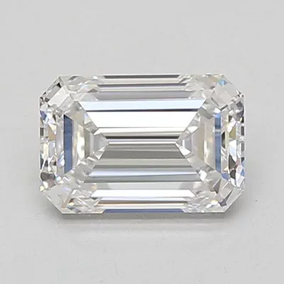 1.29ct D VVS2 Rare Carat Ideal Cut Emerald Lab Grown Diamond