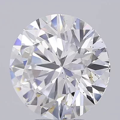 5.07ct E SI1 Rare Carat Ideal Cut Round Lab Grown Diamond