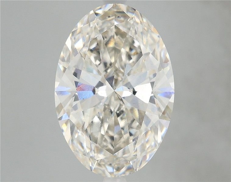6.08ct H VS2 Rare Carat Ideal Cut Oval Lab Grown Diamond