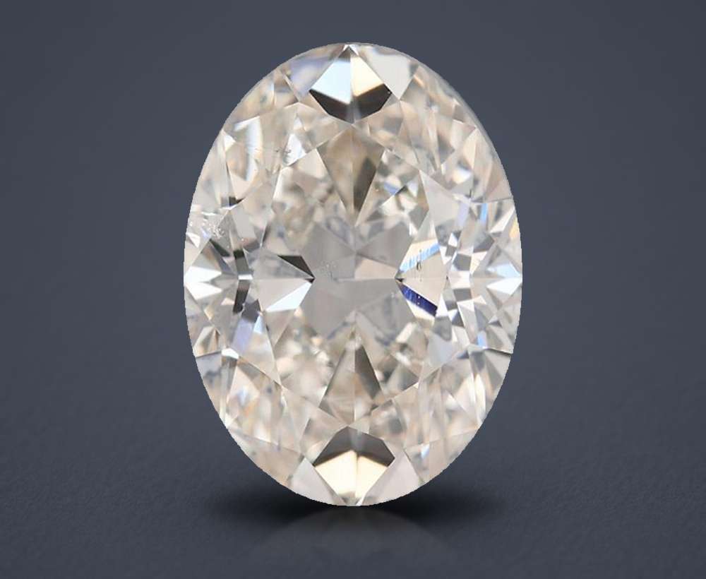 1.01ct J SI2 Rare Carat Ideal Cut Oval Diamond