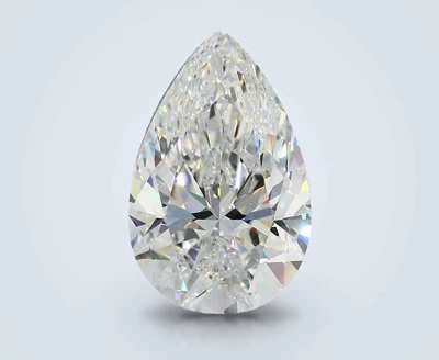 5.03ct F VS2 Rare Carat Ideal Cut Pear Diamond