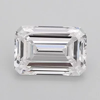 2.59ct D VS1 Rare Carat Ideal Cut Emerald Lab Grown Diamond