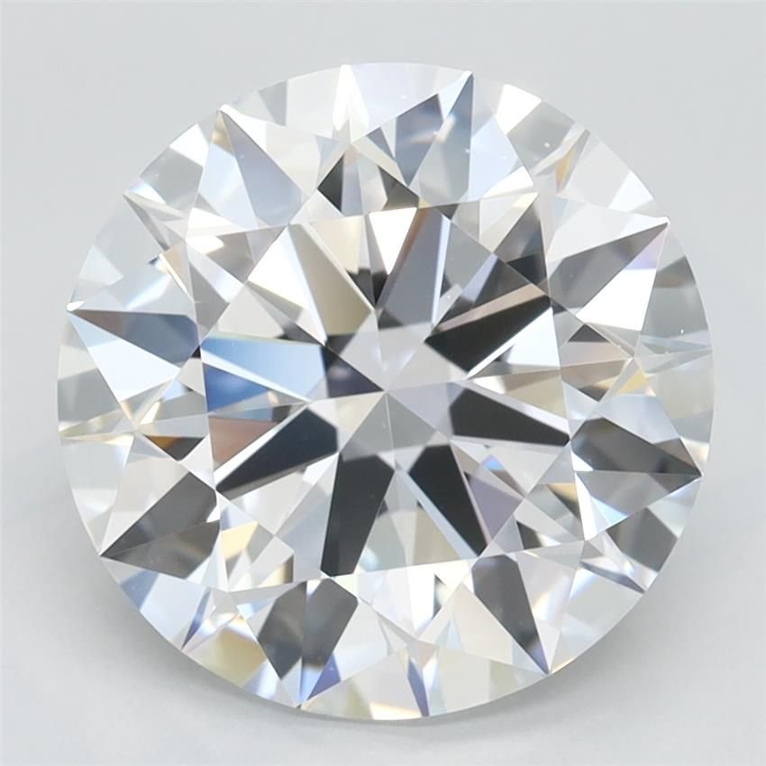 4.12ct D FL Rare Carat Ideal Cut Round Lab Grown Diamond