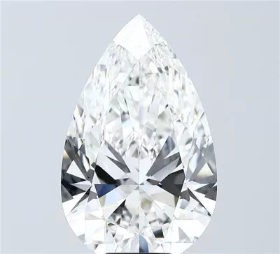 10.09ct F VVS2 Rare Carat Ideal Cut Pear Lab Grown Diamond