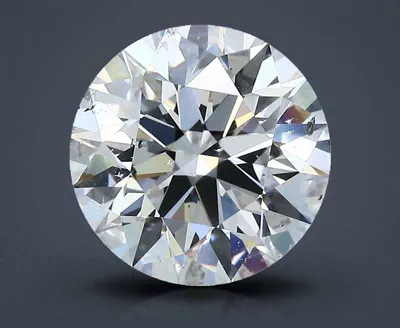 3.05ct E SI2 Rare Carat Ideal Cut Round Diamond