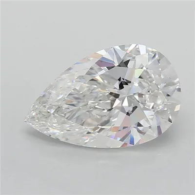 3.03ct F VVS2 Rare Carat Ideal Cut Pear Lab Grown Diamond