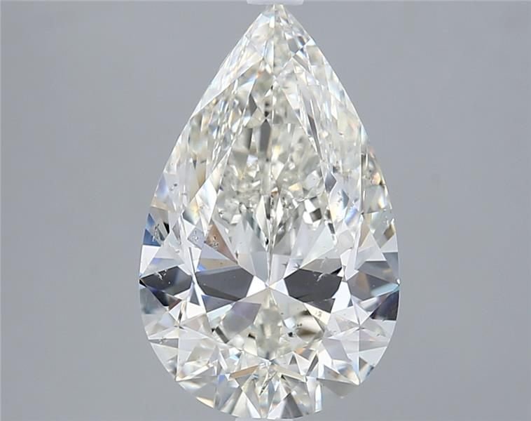 4.01ct I SI1 Rare Carat Ideal Cut Pear Diamond