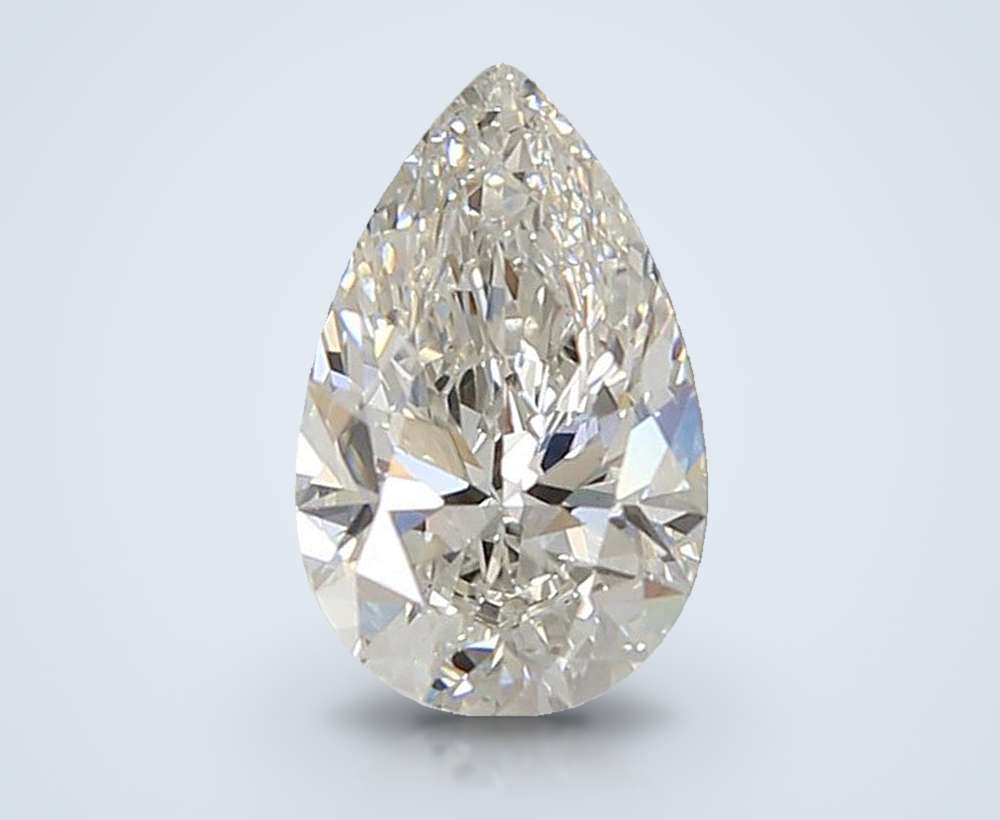 1.53ct F VS1 Rare Carat Ideal Cut Pear Lab Grown Diamond