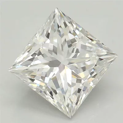 2.09ct D VVS2 Rare Carat Ideal Cut Princess Lab Grown Diamond