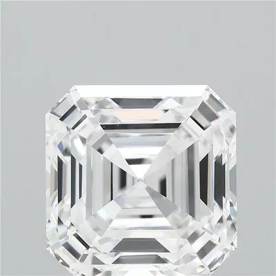 5.19ct E VVS2 Rare Carat Ideal Cut Asscher Lab Grown Diamond